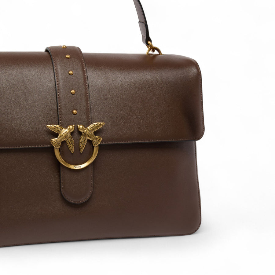 Borsa donna a spalla maxi Love Bag Slouchy in pelle