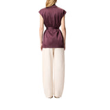 Giacca donna  smanicata in satin