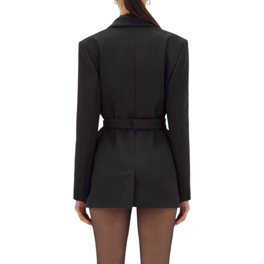 Giacca donna blazer in crêpe stretch