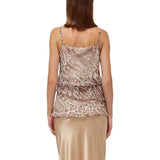 Top donna in chiffon animalier