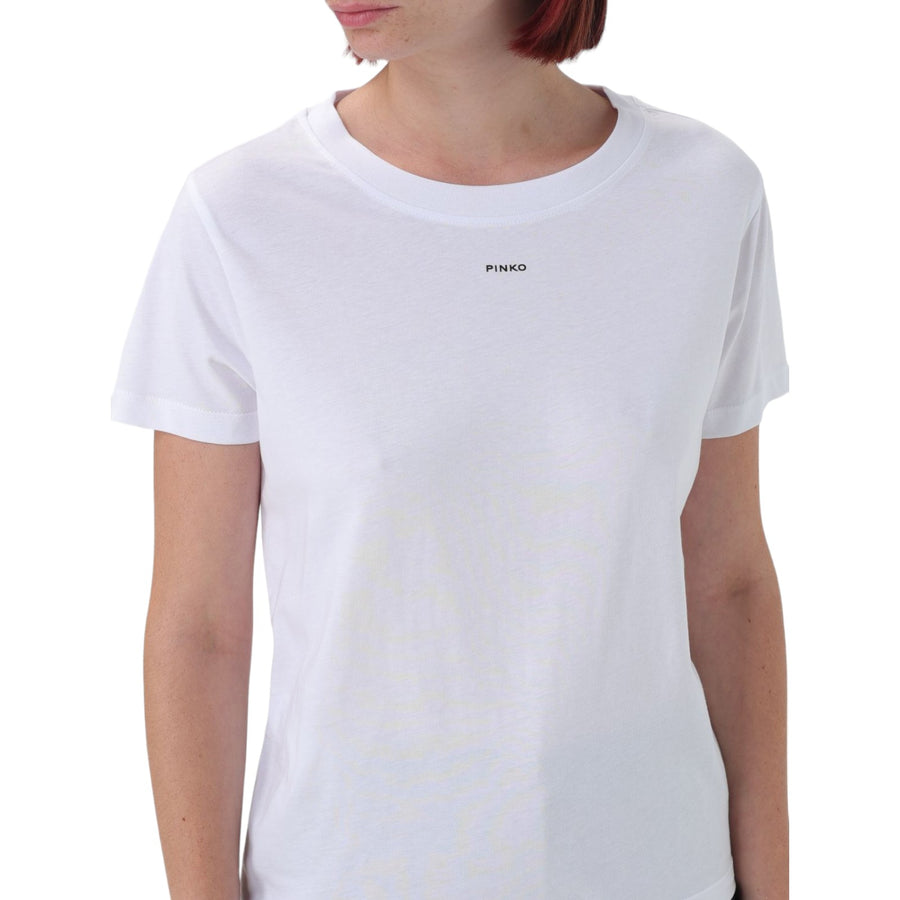 T-shirt donna mini logo PINKO