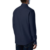 Camicia uomo in cotone Oxford con logo ricamato