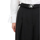 Pantaloni donna palazzo con cintura