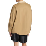 Camicia donna lunga in gabardina
