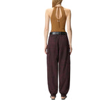Top donna spalle scoperte allacciato al collo