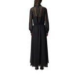 Vestito donna lungo semitrasparente