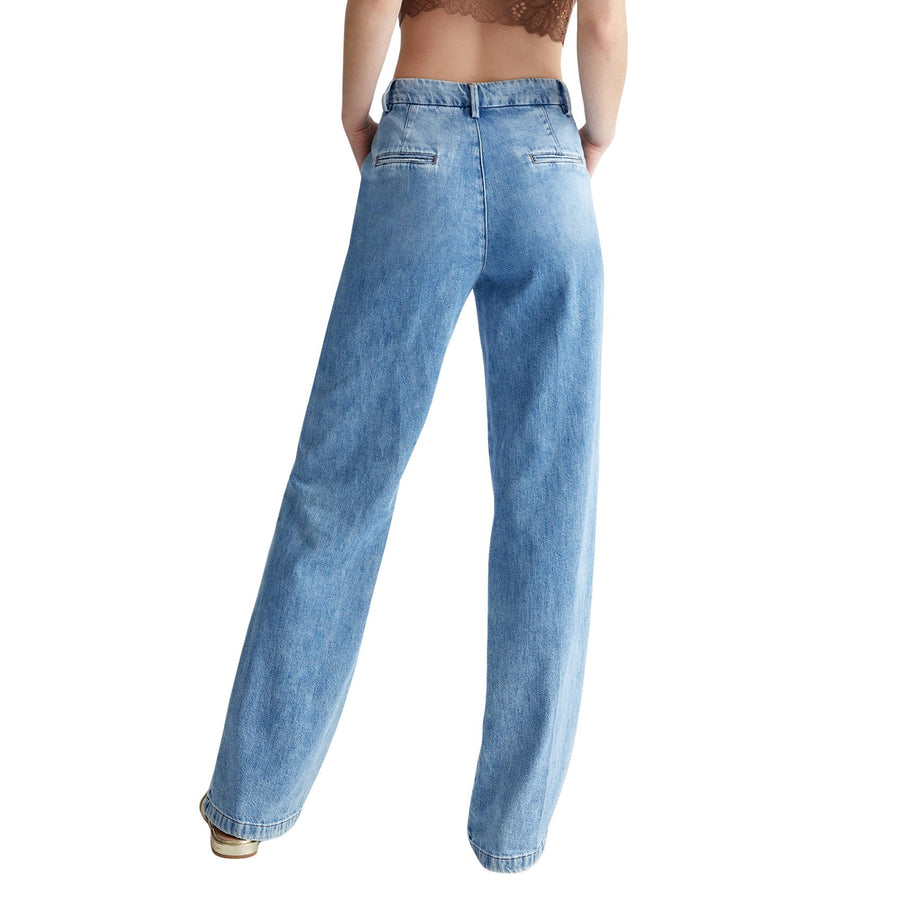 Jeans donna flare con charm