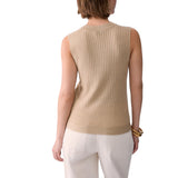 Top donna in maglia con fiocco