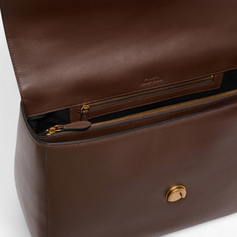 Borsa donna a spalla maxi Love Bag Slouchy in pelle