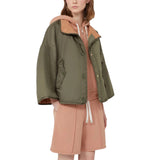 Giacca donna reversibile in tela antigoccia