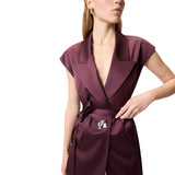 Giacca donna  smanicata in satin