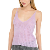 Top donna in lana e alpaca