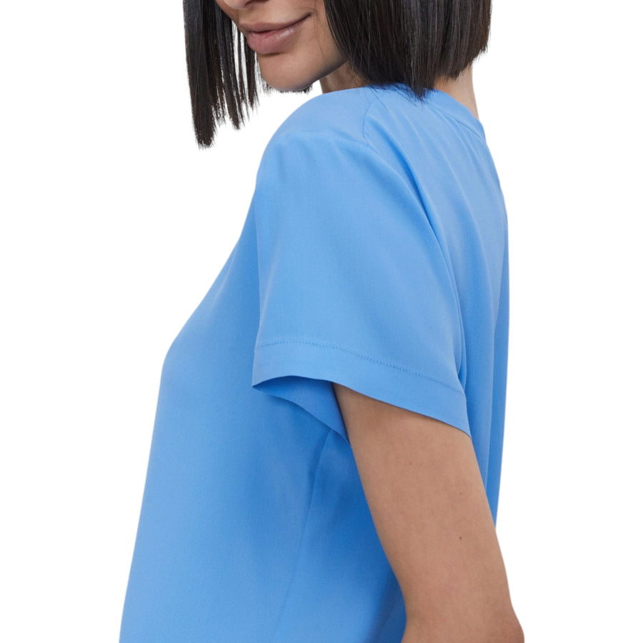 T-shirt donna in misto seta