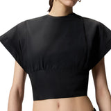 Crop donna top con maniche ampie