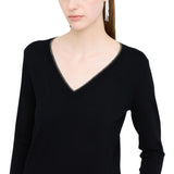 Maglia donna con scollo a V