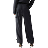 Pantaloni donna cargo in flanella