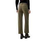 Pantaloni donna flare cropped