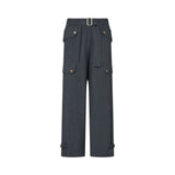 Pantaloni donna cargo in flanella