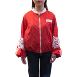 Bomber donna con dettagli in pizzo