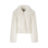 Caban donna effetto pelliccia