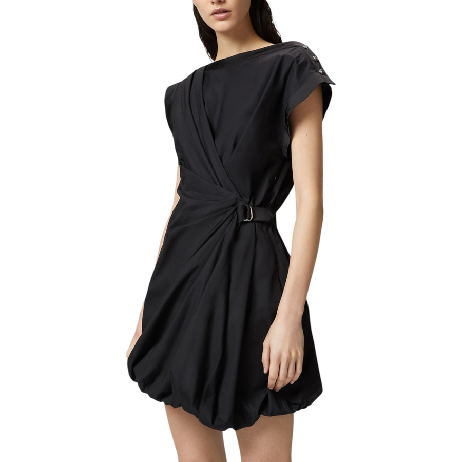 Vestitino donna in popeline con incrocio