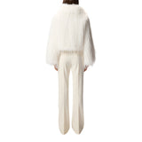 Caban donna effetto pelliccia