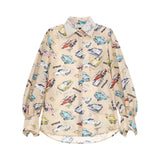 Camicia donna stampa macchinine