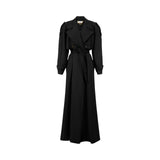 Trench donna in gabardina fluida