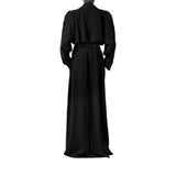 Trench donna in gabardina fluida