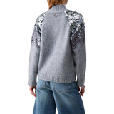 Maglia donna in lana con paillettes