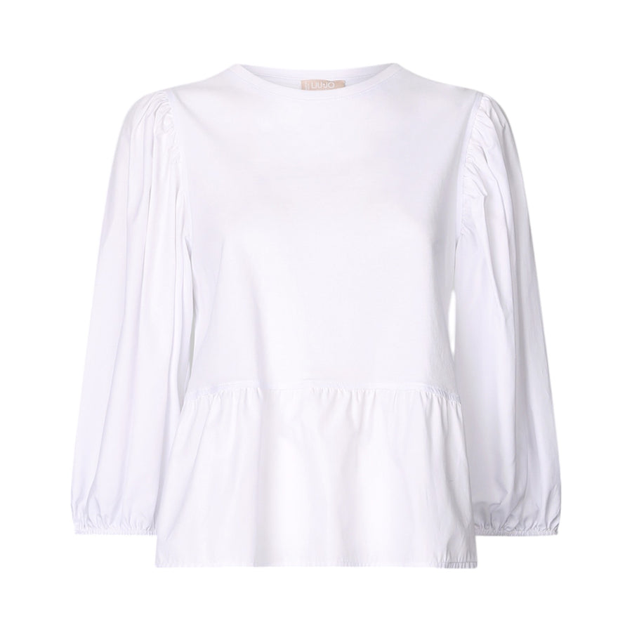 Blusa donna in popeline