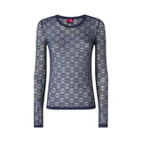 Maglia Donna in pizzo stretch con motivo logo Love Birds