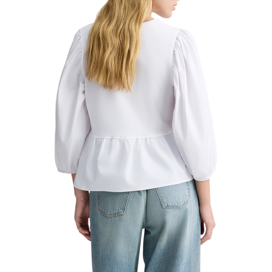 Blusa donna in popeline