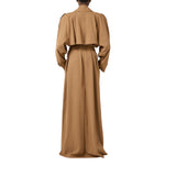 Trench donna in gabardina fluida