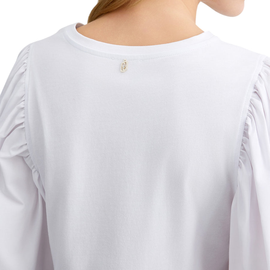 Blusa donna in popeline
