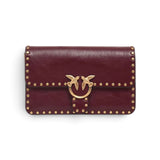 Borsa donna a tracolla Pinko Love One con borchie