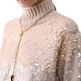 Maglia donna in lana con paillettes