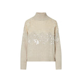 Maglia donna in lana con paillettes