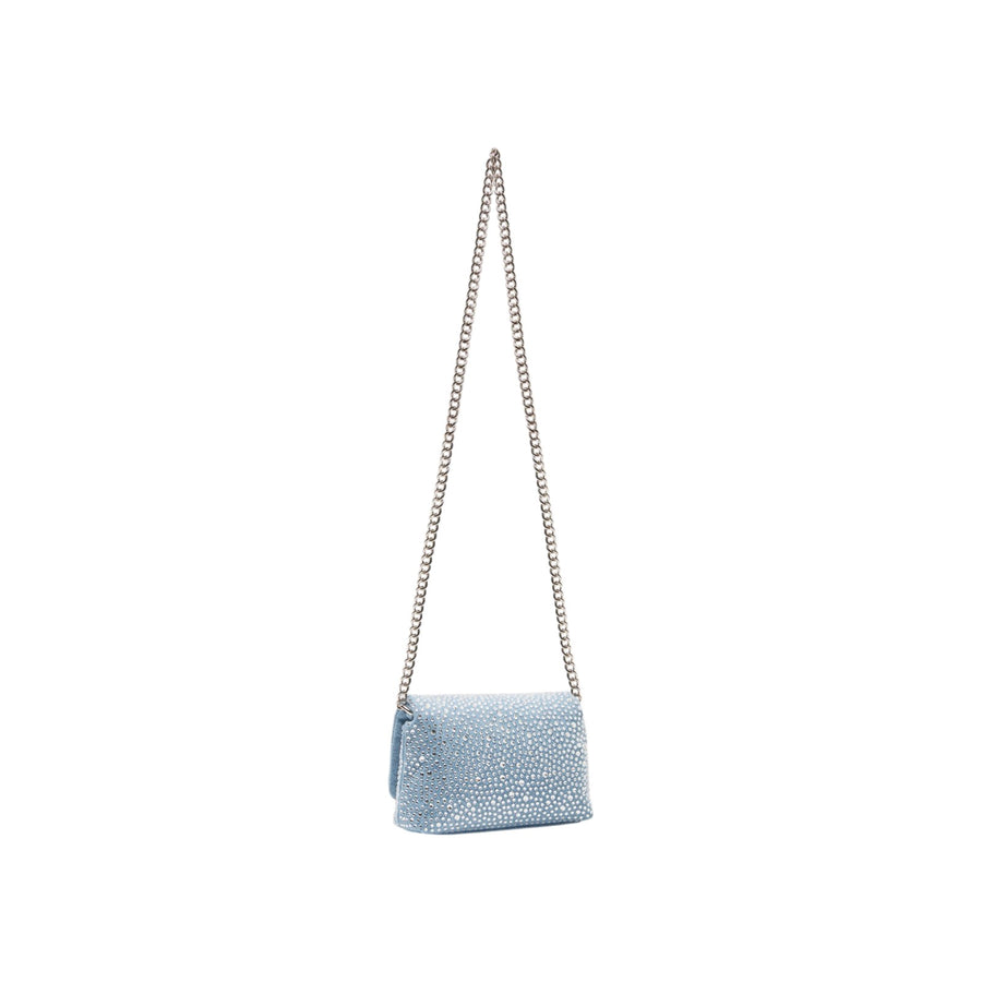 Borsa donna LaPuffy in denim con strass