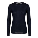 Maglia donna girocollo con paillettes