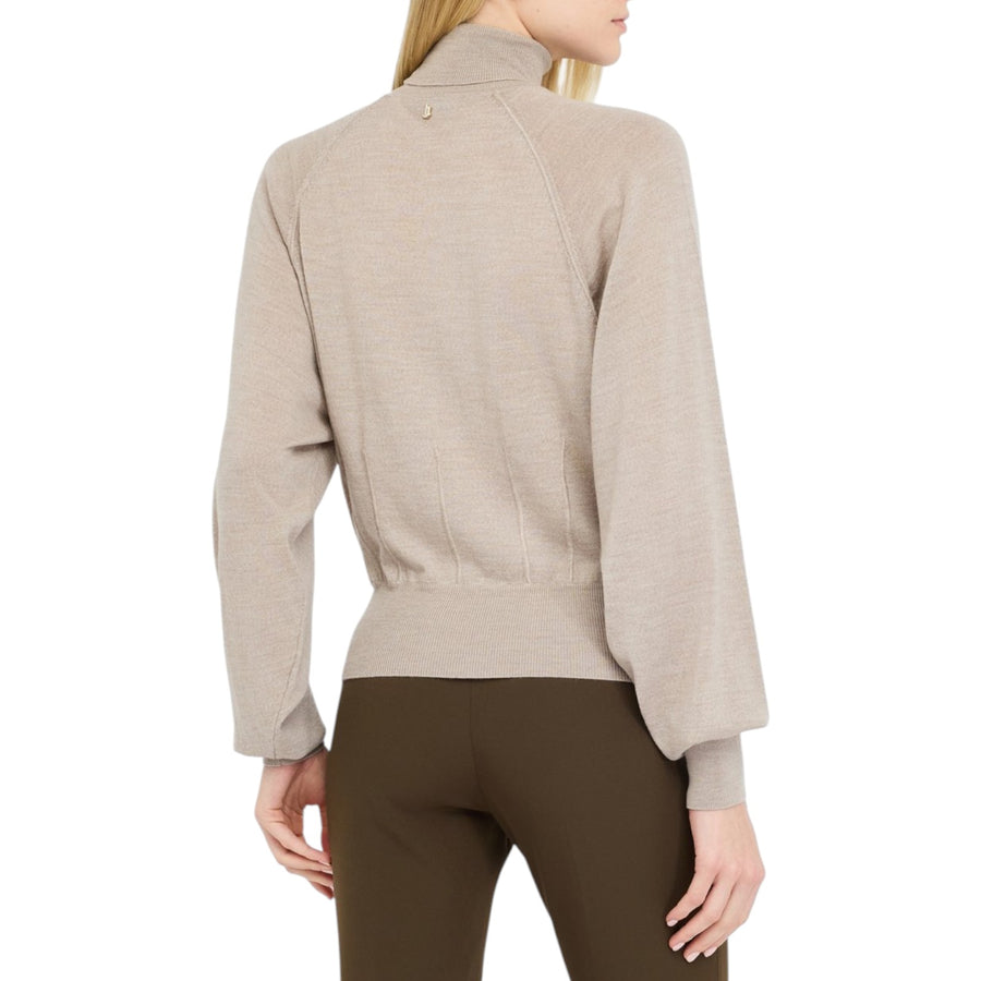 Dolcevita donna in lana con pizzo