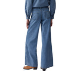 Jeans donna flare con ricami