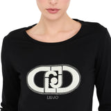 T-shirt  donna in cotone con logo