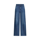 Jeans donna flare con spacchetti