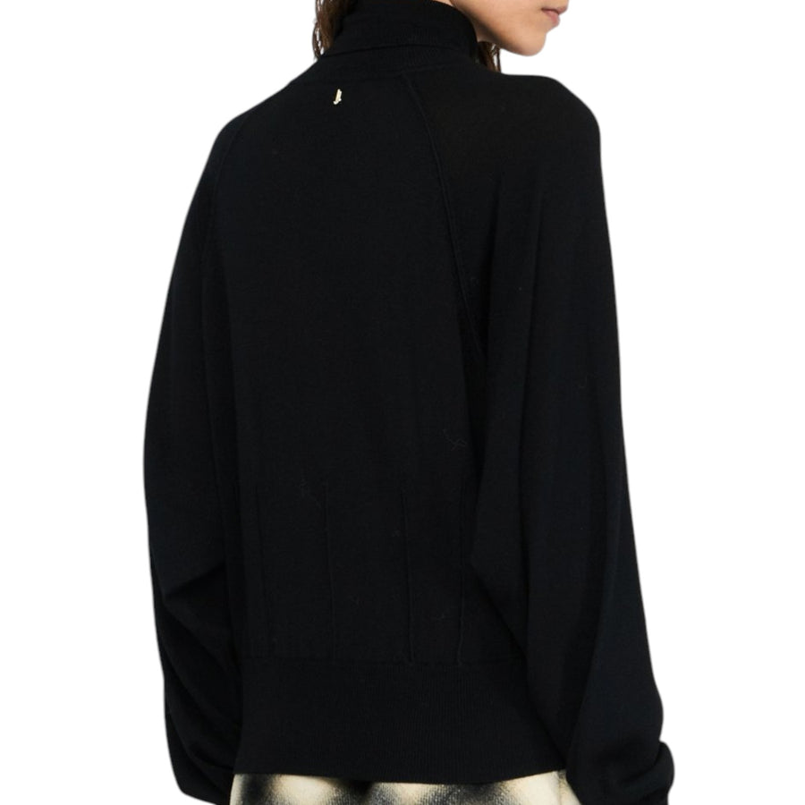 Dolcevita donna in lana con pizzo