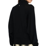 Dolcevita  donna in lana con pizzo