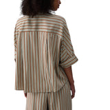Camicia donna in rayon a righe