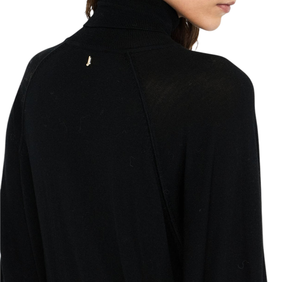 Dolcevita donna in lana con pizzo