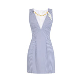 Miniabito donna con foulard gioiello