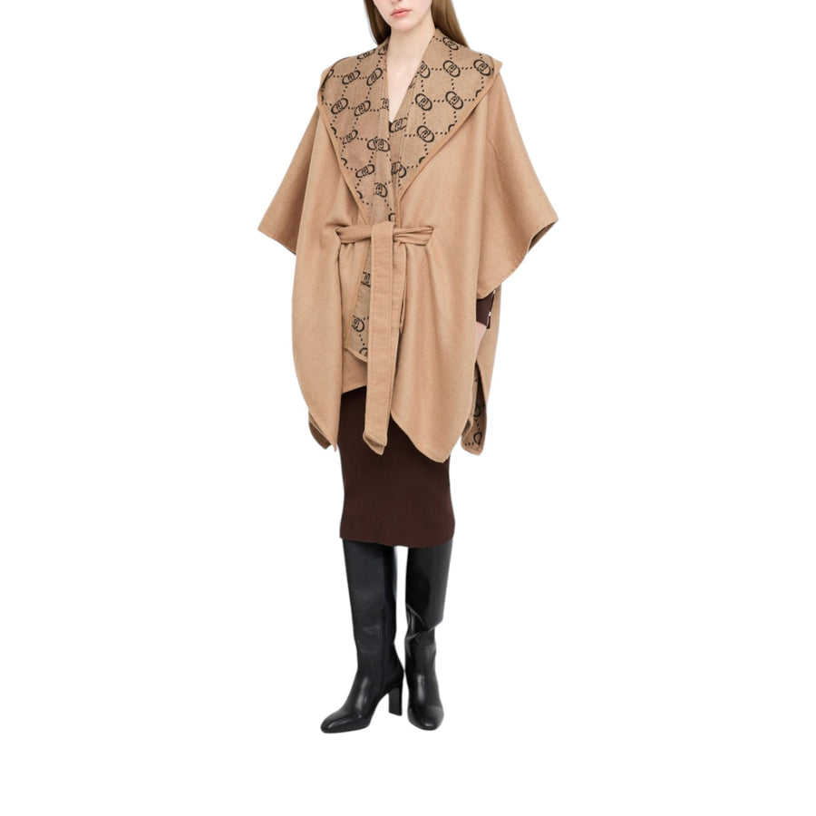 Poncho donna con cappuccio